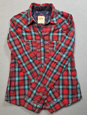 Y2K Hollister Plaid Button Up Flannel Shirt ASO Bella Swan Twilight Small picture