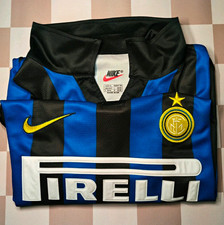 Vintage Nike Inter Milan 1998/99 Home Jersey XL Pirelli Made in UK Ronaldo Era picture