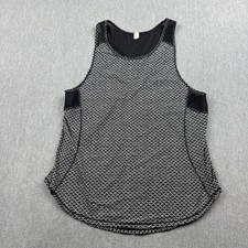 Lululemon Tank Top Women 8 Black Mesh Sculpt Sleeveless Training Workout Gym Top picture