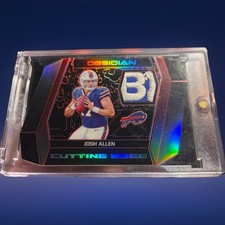 #1 of 5🔥 Josh Allen 2018 Panini Obsidian Cutting Edge Patch Rookie worn patch picture