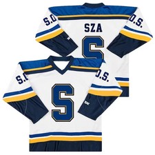 SZA SOS Blind Graphic Hockey Jersey Number 7 Long Sleeve Streetwear Unisex S-4XL picture