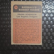 1972 Baseball's Biggest Trades Frank Robinson #754 Los Angeles Dodgers picture