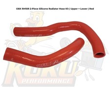 OBX 100% Silicone Radiator Hose Kit | 02-06 Acura RSX Base Type-S | Red 2-Pc picture