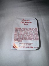 Chick-fil-a RARE DEFECTIVE EMPTY Sauce Packet Unopened Chick-fil-a Sauce picture
