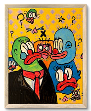 SLAWN Olaolu Inspired 8 X 10 Famous Graffiti Street Art Acrylic Oil Painting picture