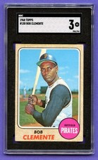 1968 Topps Roberto Clemente #150 Pirates Centered Graded SGC VG 3 picture