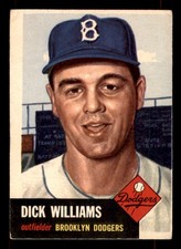 1953 Topps - Dick Williams #125 Rookie GD picture