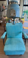 Vintage Swift Mid Century retro salon hair dryer chair Turquoise Chrome Working picture
