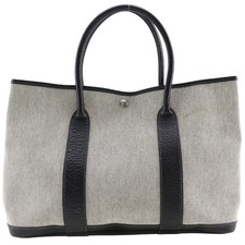 HERMES Garden party 36 PM Tote Bag gray Tower ash Women picture