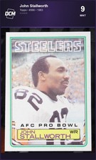 1983 Topps John Stallworth #366 Pittsburgh Steelers DCM 9 picture