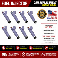 8X OEM 23250-70120 NEW FUEL INJECTORS FOR 2005-2009 TOYOTA TUNDRA 4.7L 5.7L USA picture
