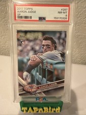 2017 Topps - Update Variation Aaron Judge #287 Dugout Lean SP PSA 8 picture