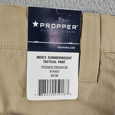 NEW Propper Tactical Cargo Utility Pants Men 34 x 36 Khaki Lightweight USF50 picture