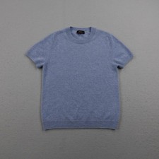 Quince Sweater Womens Small Blue Short Sleeve Mongolian Cashmere Pullover Soft picture
