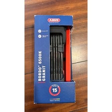 ABUS Bordo 6500K Granit Folding Bike Lock Security Level 15 Black 90cm picture