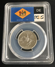 1999-S Delaware Silver Proof State Quarter PCGS PR69DCAM - Flag Label picture