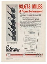 1939 Edison Spark Plugs Ad: Greiner Truck Lines Fast Freight Service Letterhead picture