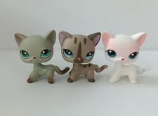 3pcs/lot Littlest Pet Shop LPS Short Hair Cat #468#391#64Animals Figure picture