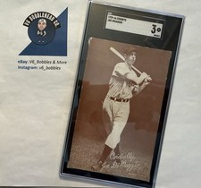 1939-46 Exhibits JOE DIMAGGIO MLB HOF / New York Yankees - SGC 3 VG *Rare* picture