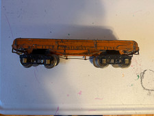 Ives 196 Orange Flat Car Pre War Wide Gauge picture