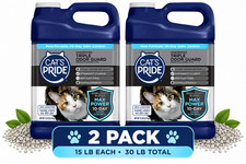 2x Cat's Pride Max Power Triple Odor Guard Unscented Clumping Cat Litter, 15 lb picture