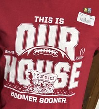 new Victory OU OKLAHOMA SOONERS Football Playoff 25-26 Our House T Shirt Mens XL picture