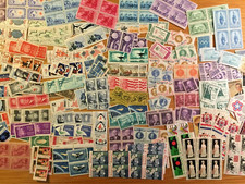 USA,VINTAGE,MID-CENTURY,MINT,UNUSED,LOT OF 40+ ALL DIFFERENT STAMPS, COLLECTION picture