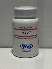 Wei Laboratories ZZZ Herbal Supplement 42 Capsules Promotes Restful Sleep Exp picture