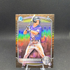 Topps 2025 Bowman Chrome Prospects Charlie Condon RC Reptilian #BCP-75 picture