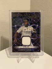 Vini Jr 2025-26 Panini Obsidian Atomic Patch Electric Purple /99 Real Madrid picture