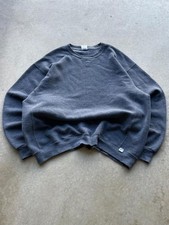 Vintage 90s Russell Athletic Blue Grey Blank Sweatshirt Adult XL picture