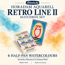 Schmincke HORADAM Retro Line II 6 Half Pan Watercolor Set 74671 picture