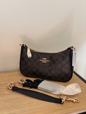 COACH Outlet Teri Bag Signature Dark Brown/Black/Gold picture