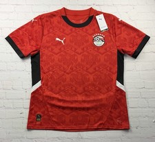 Egypt 2026 World Cup Jersey Puma Home Red Men’s Large BNWT Soccer Shirt picture