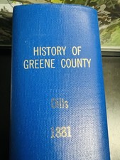 HISTORY OF GREENE COUNTY by R. S. Dills 1974 reproduction of 1881 book picture