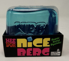 NeeDoh Nice Berg Blue XL Giant Nee Doh Niceberg Solid Squish Cube Block - NEW picture