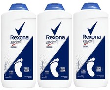 Rexona Efficient Powder Original Talco Foot Pies Deodorant 200g Each - 3 PACK picture