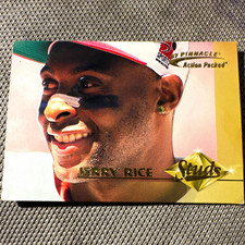 Pinnacle 1997 Action Packed Jerry Rice Studs Insert #4/9 Serial #/1500 picture