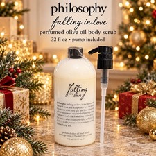 Discontinued Philosophy Falling in Love Olive Oil Body Scrub 32 oz New With Pump picture