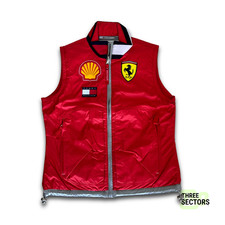 1990's Tommy Hilfiger x Scuderia Ferrari F1 Crew Gilet NWOT picture