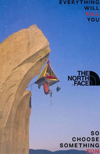 Retro Rock Climbing Poster Vintage Mountain Camping Tent Adventure Wall Art picture
