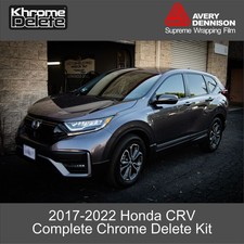 2017–2022 Honda CR-V Complete Gloss Black Chrome Delete Vinyl Overlay picture