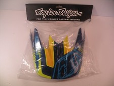 Troy Lee Designs TLD D3 Helmet Replacement Visor Peak Starburst Yellow picture