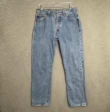 Levi’s 501XX Jeans Mens 30x32 (32x32) Blue Denim Straight Button Fly Vintage picture