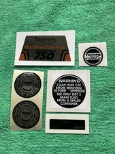 Triumph T140 1973-1978 BONNEVILLE Decal Sticker 6 total picture