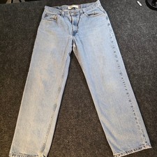 Vintage Levi's 550 Relaxed Fit Jeans W33 L30 Light Blue Denim Y2K picture