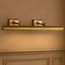 2x Vintage Brass Picture Light 20