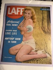 MARILYN MONROE - LAFF 02/50 GREAT COLOR PHOTO COVER MAGAZINE GORGEOUS NICE COPY picture