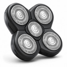 5-Head Rotary Shaver Blade Refills – Waterproof ScalpSafe Replacement Heads for picture