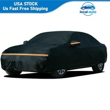 Heavy Duty 600D Oxford Full Car Cover Waterproof All Weather for Sedan 175-185IN picture